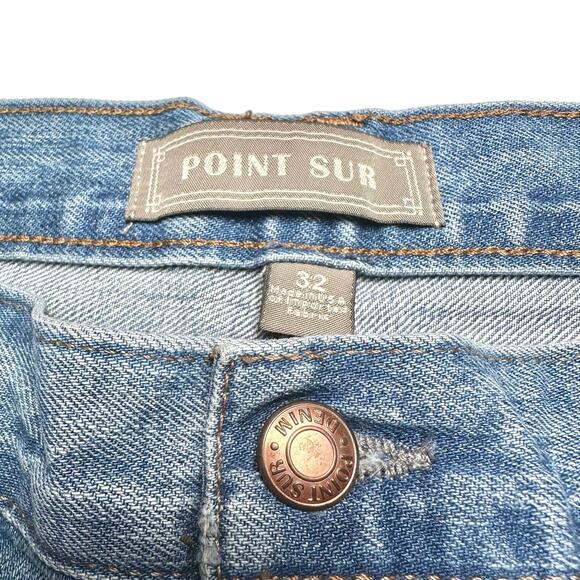 Point Sur | Women | Pasadena Selvedge Distressed Tapered Slim Fit Jeans | 32 - Picture 6 of 15